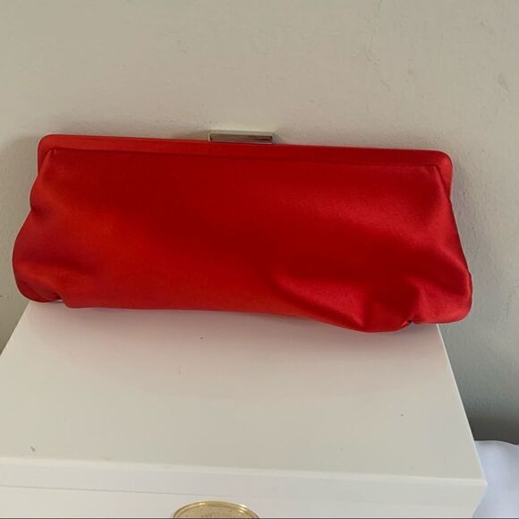 Tiffany & Co. Holly Satin Clutch - Red - Picture 3 of 11